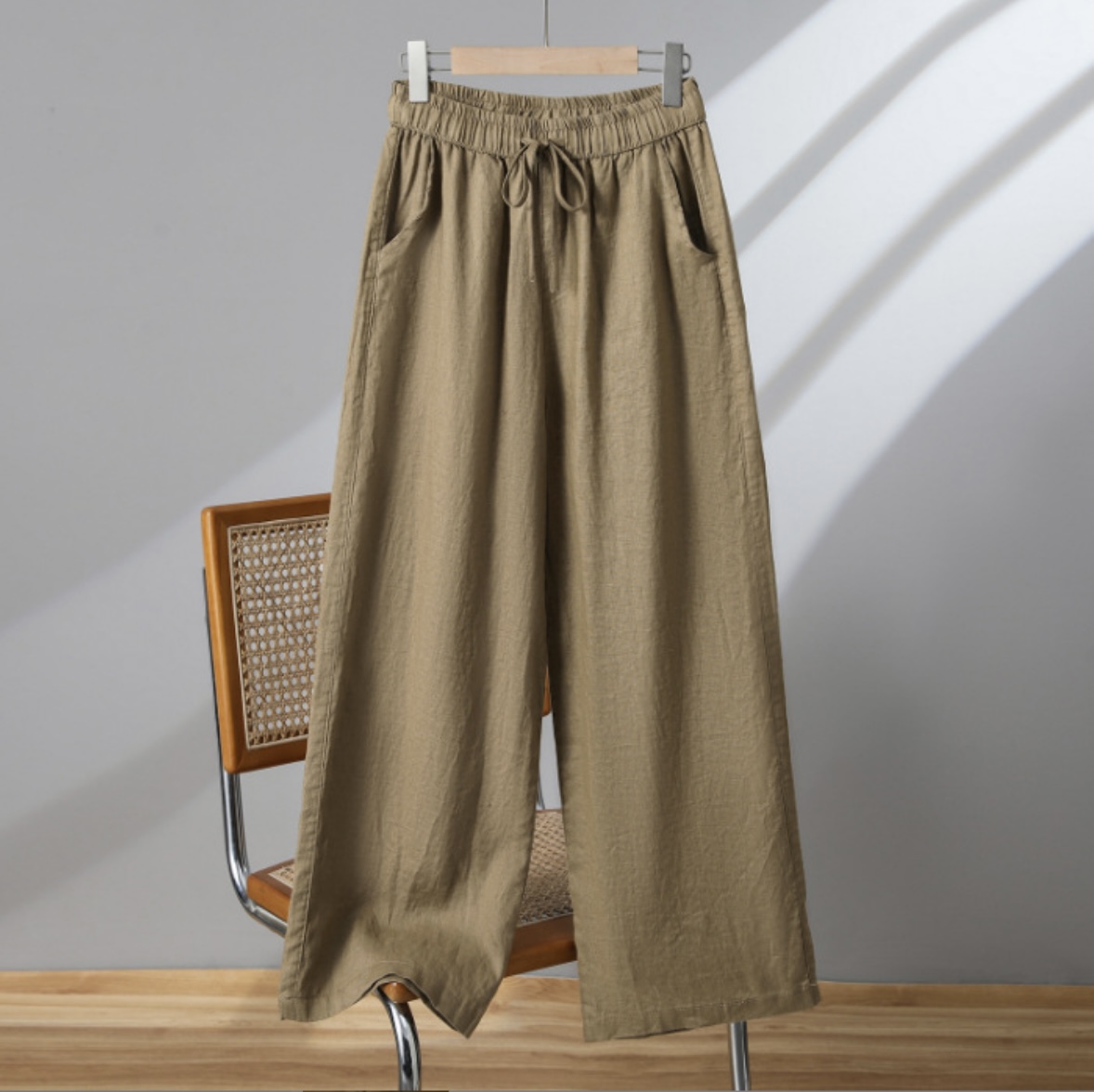 Linen Free Pant Caramel